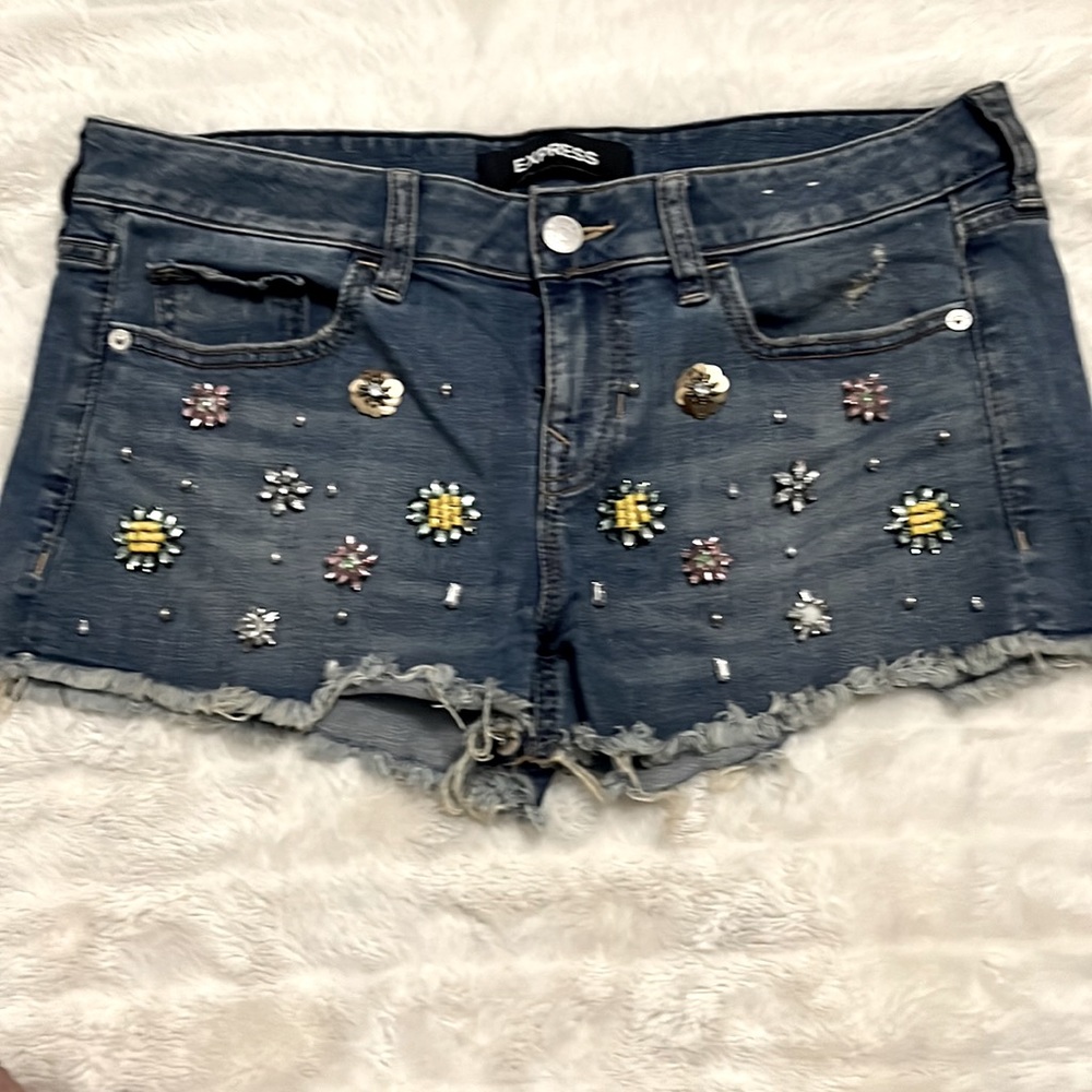 EXPRESS 💎Rhinestone Shorts ☀️